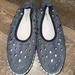 Eric Michael Size 41 Navy Blue Nubuk Inez SlipOn Lightweight Made In Italy Shoes